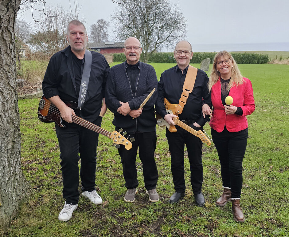 Bandmedlemmer samlet